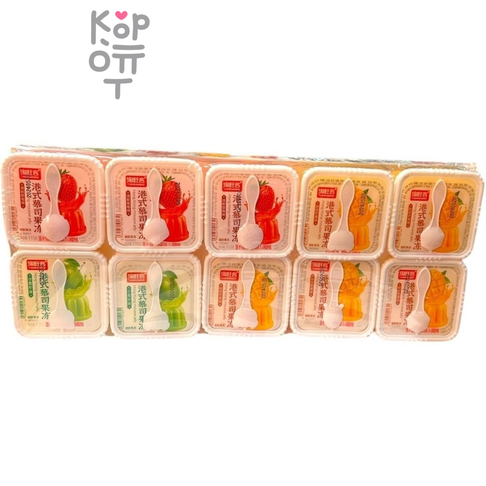 Желе фруктовое Hong Kong Mousse Jelly, фруктовое мороженное со вкусом спелых фруктов, 115гр.