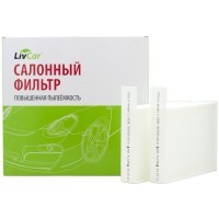 LIVCAR Cabin Air Filter LCE000/25015S - Салонный фильтр с антибактериальным составом для TESLA, антибактериальный
