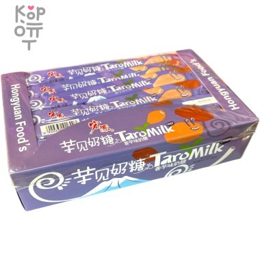 Жевательные конфеты Guandong Taromilk тянучка с нугой со вкусом Йогурта &mdash; Корейские товары для всей семьи(КорОпт)