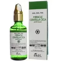 EKEL AHA,BHA,PHA Centella Cica Ampoule Green - Ампульная сыворотка с кислотами, 50мл.