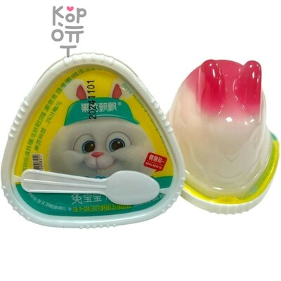 Желе фруктовое Kala Rabbit Кролик Микки, фруктовое мороженное со вкусом Клубники, 100гр.