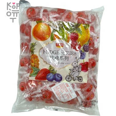 Мармелад Fudge со вкусом Клубники, 2,5кг — Корейские товары для всей семьи(КорОпт)