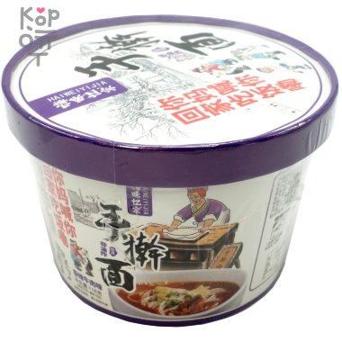 Лапша быстрого приготовления HAIWEIYIJIA &quot;Мама зовет тебя на ужин&quot; со вкусом пряной говядины, 118гр. — Корейские товары для всей семьи(КорОпт)