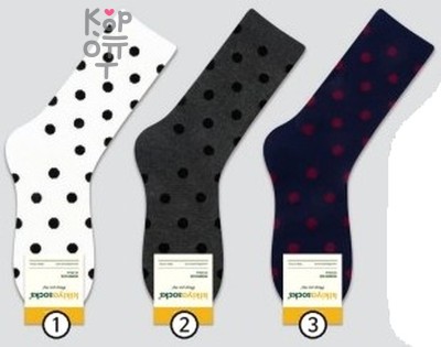 Kikiya Socks - женские высокие носки в горошек, арт. 375
