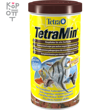 TetraMin корм для всех видов рыб в виде хлопьев 500 мл — Корейские товары для всей семьи(КорОпт)