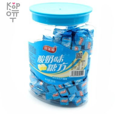 Жевательные конфеты Qilaiya Молочный Кубик, 540гр. — Корейские товары для всей семьи(КорОпт)