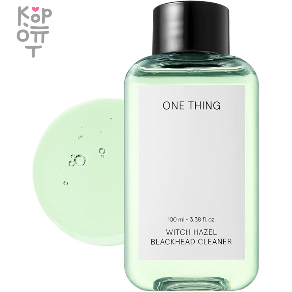 ONE THING Witch Hazel Blackhead Cleaner Toner - Средство для удаления черных точек с экстрактом Гамамелиса 100мл., купить с доставкой на дом фото 1 &mdash; Корейские товары для всей семьи(КорОпт)