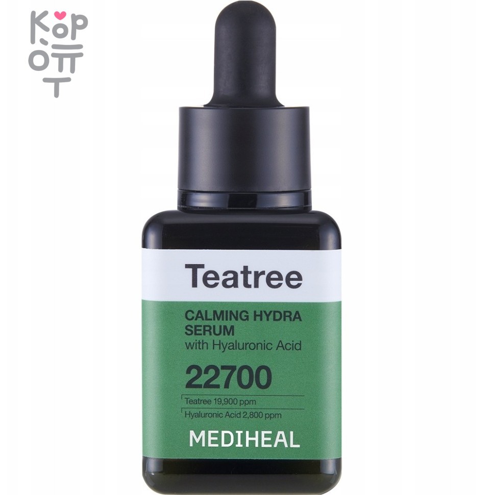 Mediheal Teatree Calming Hydra Serum - Успокаивающая сыворотка с экстрактом Чайного Дерева 40мл., купить с доставкой на дом фото 1 — Корейские товары для всей семьи(КорОпт)