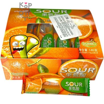 Мармелад кислый SOUR со вкусом Апельсина, 140гр.
