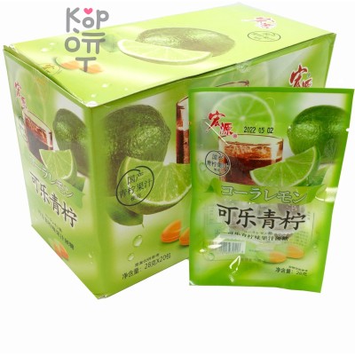 Карамель HongYuan Фруктовая волна, Кола с Лаймом
