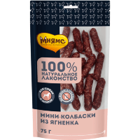Мнямс Лакомство для собак мини-колбаски 75 г