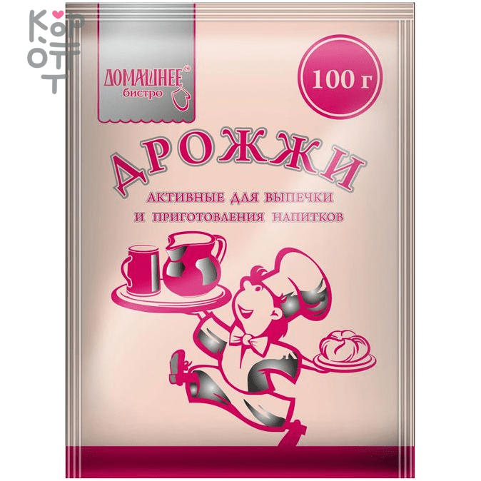 Дрожжи сухие активные Домашнее Бистро, 100гр., купить с доставкой на дом фото 1 &mdash; Корейские товары для всей семьи(КорОпт)