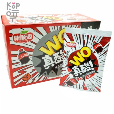 Кислая сэндвич карамель Shun Yuan WO Sour Candy - со вкусом Колы &mdash; Корейские товары для всей семьи(КорОпт)