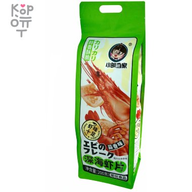 Чипсы в Гигантской упаковке Xiao Ming - со вкусом глубоководных креветок, 200гр. — Корейские товары для всей семьи(КорОпт)