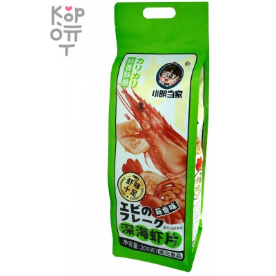 Чипсы в Гигантской упаковке Xiao Ming - со вкусом глубоководных креветок, 200гр.