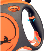 Рулетка flexi XTREME XS (до 15 кг) 3м. лента оранжевая.