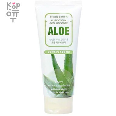 JIGOTT ALOE PURE CLEAN PEEL OFF PACK 180ml Маска-пленка для глубокого очищения пор — Корейские товары для всей семьи(КорОпт)