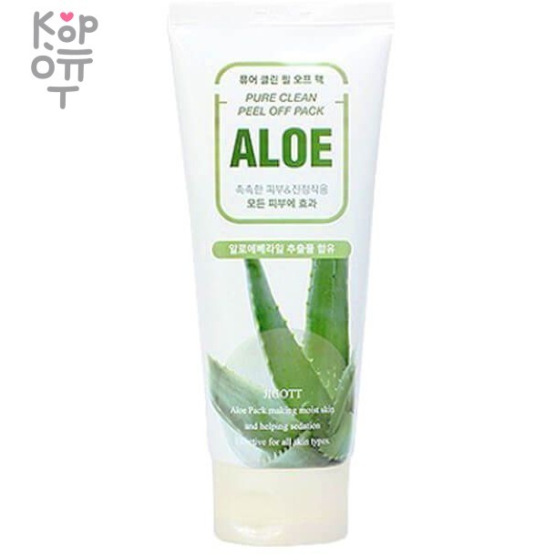 JIGOTT ALOE PURE CLEAN PEEL OFF PACK 180ml Маска-пленка для глубокого очищения пор фото 1 &mdash; Корейские товары для всей семьи(КорОпт)