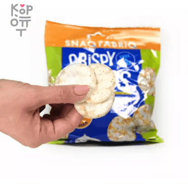 SNAQ FABRIQ Чипсы цельнозерновые низкокалорийные - Сметана и зелёный лук, 50гр. — Корейские товары для всей семьи(КорОпт)