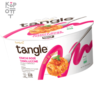 Лапша сублимированная SamYang TANGLE Premium Kimchi Rosse - фетучини в корейском стиле с Кимчи, чашка, 115гр. — Корейские товары для всей семьи(КорОпт)