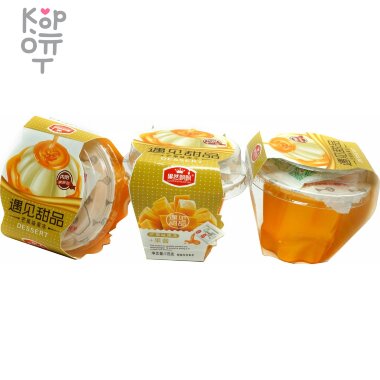 Желе фруктовое Dessert, Пудинг с джемом и вкусом Манго, 115гр. &mdash; Корейские товары для всей семьи(КорОпт)