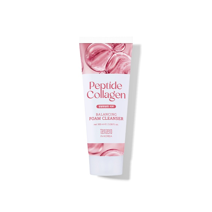 Tenzero BALANCING FOAM CLEANSER PEPTIDE COLLAGEN - Балансирующая коллагеновая пенка для умывания с пептидами 100 мл