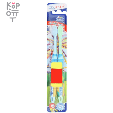 LION Kodomo - Зубная щетка &quot;Soft &amp; Slim&quot;(2шт.), 3-6 лет — Корейские товары для всей семьи(КорОпт)