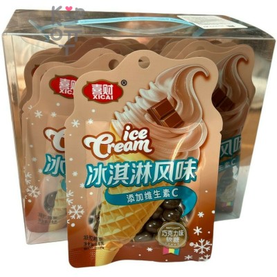 Драже Xicai Ice Cream Карамель с шоколадной начинкой с желе и витамином С