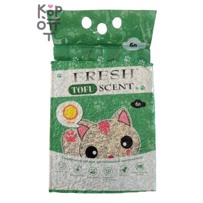 Fresh Scent TOFU Растительный соевый наполнитель, юдзу, 6 л