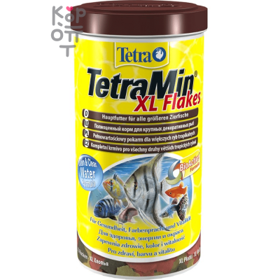 TetraMin XL корм для всех видов рыб крупные хлопья 1 л