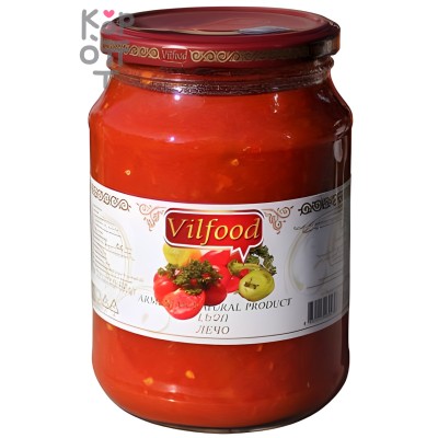 Vilfood - Лечо натуральное 720 мл, Коробка 12 шт.