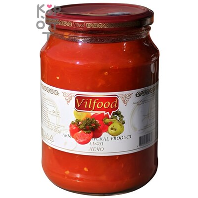 Vilfood - Лечо натуральное 720 мл, Коробка 12 шт.