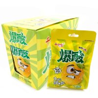 Кислая и сэндвич карамель QianBai Sour Candy -  Взрывные фрукты с кисло-сладким вкусом Лимона
