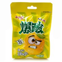 Кислая и сэндвич карамель QianBai Sour Candy -  Взрывные фрукты с кисло-сладким вкусом Лимона