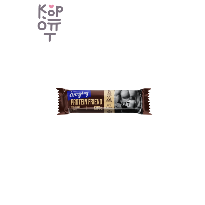 EVERYDAY — Батончик высокобелковый глазирован. EVERYDAY PROTEIN FRIEND со вкусом кофе п/п 40 г, 40 г