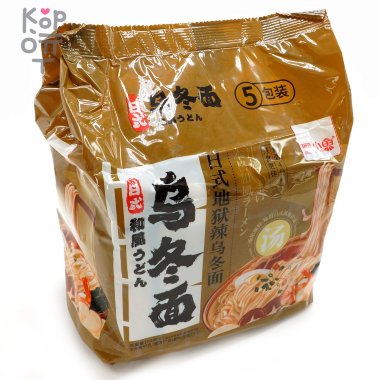 Лапша быстрого приготовления Dou Xiao Yu АДский пряный Удон в японском стиле с морепродуктами, пакет, 100гр. &mdash; Корейские товары для всей семьи(КорОпт)