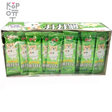 Леденец на палочке Zaizai &quot;Мишка космонавт&quot; Яблоко со сливками 100% — Корейские товары для всей семьи(КорОпт)