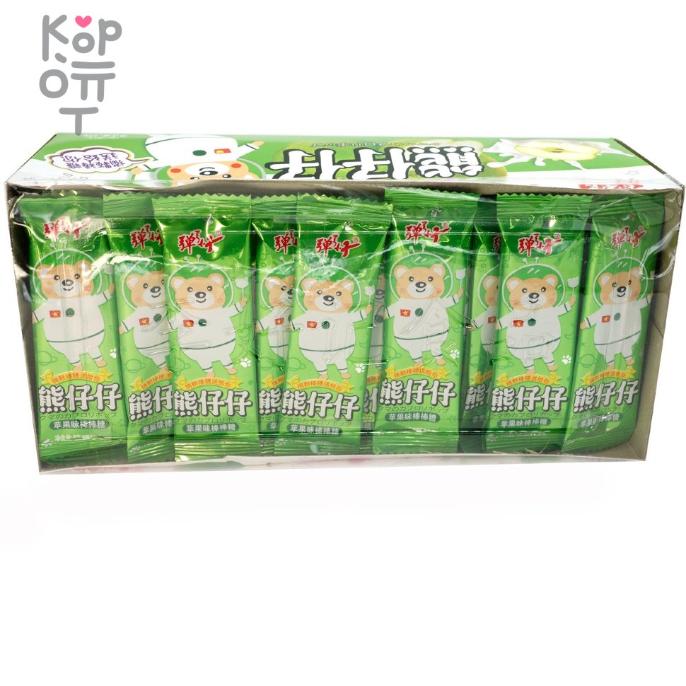 Леденец на палочке Zaizai "Мишка космонавт" Яблоко со сливками 100%, купить с доставкой на дом фото 1 — Корейские товары для всей семьи(КорОпт)