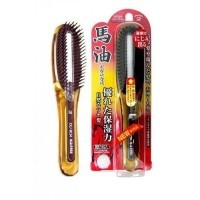 IKEMOTO Щетка для волос с лошадиным маслом (со стержнем)