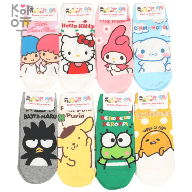 Sanrio Socks Juicy Pang Pang Носочки детские 1 пара, Ю.Корея. — Корейские товары для всей семьи(КорОпт)