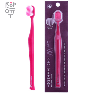 KM EGOROUND - ШИРОКАЯ 6-рядная зубная щётка c тонкими щетинками и современной ручкой, мягкая 1шт. — Корейские товары для всей семьи(КорОпт)