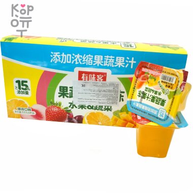 Желе фруктовое Youweike, фруктовый пудинг, 115гр. — Корейские товары для всей семьи(КорОпт)