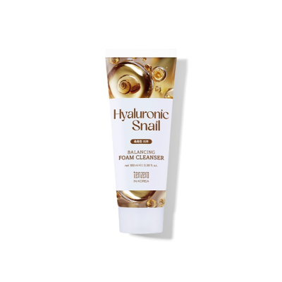Tenzero BALANCING FOAM CLEANSER HYALURONIC SNAIL - Балансирующая гилауроновая пенка для умывания с муцином улитки 100 мл