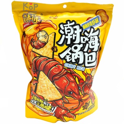 Рисовые треугольные чипсы Weika Crispy Rice со вкусом пикантных раков, 168гр.