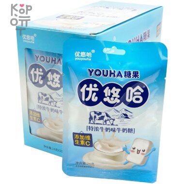 Сэндвич-конфеты с ириской Youha Молочная сэндвич-нуга со вкусом Йогурта — Корейские товары для всей семьи(КорОпт)