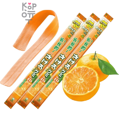 UHA Cute Extra Long Soft Candy - Жевательные конфеты Sakae со вкусом апельсина, 32.9гр.