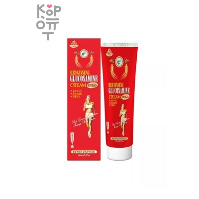 Daejeon RedGinseng Glucosamine Cream Gold — Крем, для тела обезболивающий с красным женьшенем и глюкозамином, 165 г