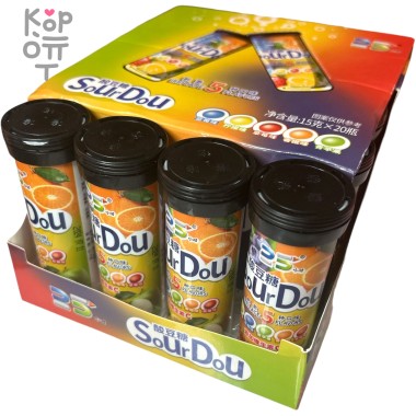 Драже SoUrDoU кислота со вкусом 5 фруктов — Корейские товары для всей семьи(КорОпт)