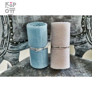 SUNG BO Мочалка для душа Pure Shower Towel - №066 28см*100см средней жесткости, нейлон, хлопок — Корейские товары для всей семьи(КорОпт)