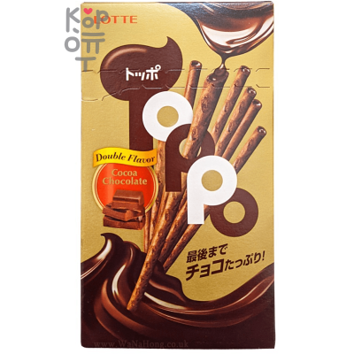  Lotte Toppo Cocoa Chocolate Sticks - Палочки бисквитные "ТОППО" с Какао начинкой.
